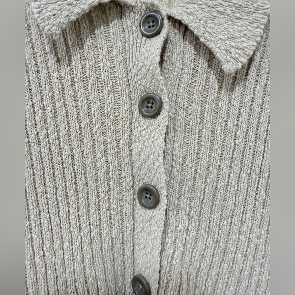 Urban Outfitters Simona Tan Ribbed Knit Sweater - Picture 4 of 6